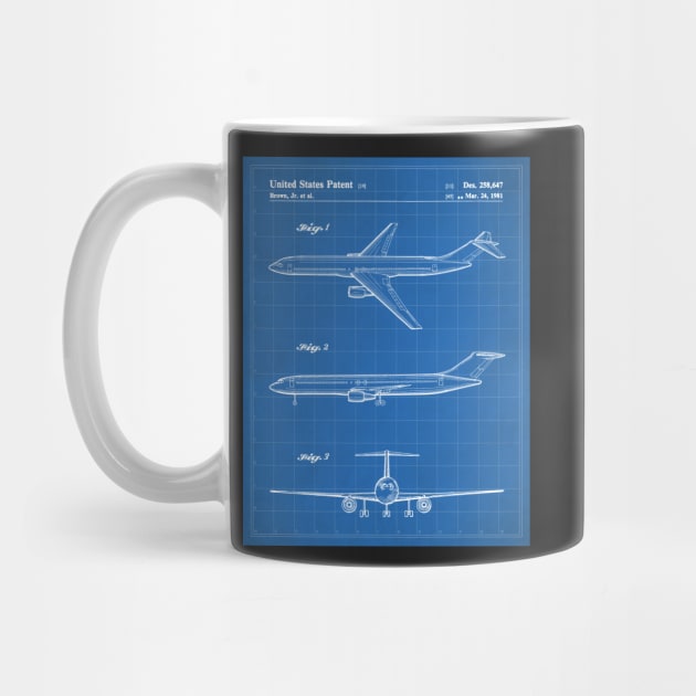 Boeing 777 Airliner Patent - 777 Airplane Art - Blueprint by patentpress